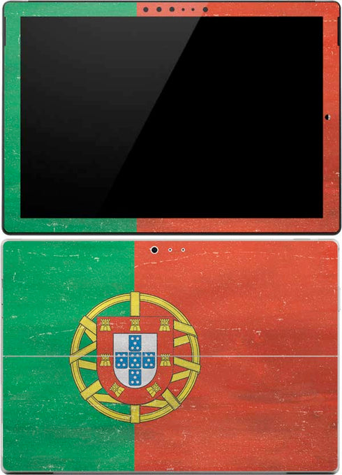 Portugal Flag Distressed Surface Pro 4 Skin