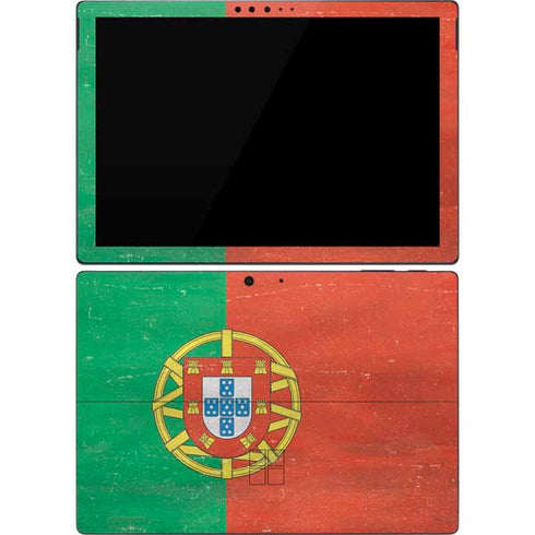 Portugal Flag Distressed Surface Pro 7 Skin