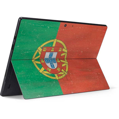 Portugal Flag Distressed Surface Pro 7 Skin