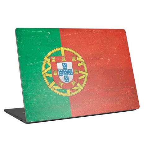 Portugal Flag Distressed Universal Laptop 16in (13 x 9.4in) Skin