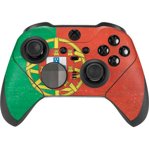 Portugal Flag Distressed Xbox Elite Wireless Controller Series 2 Skin