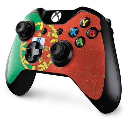 Portugal Flag Distressed Xbox One Controller Skin