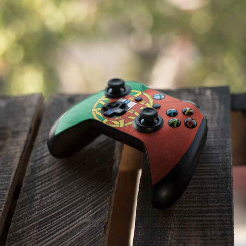 Portugal Flag Distressed Xbox One S Controller Skin
