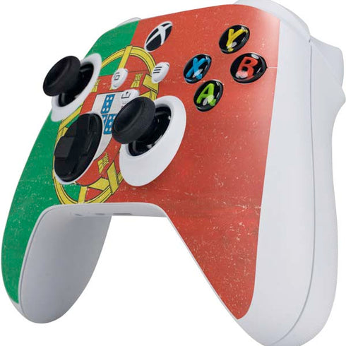Portugal Flag Distressed Xbox Series S Controller Skin