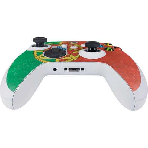 Portugal Flag Distressed Xbox Series S Controller Skin