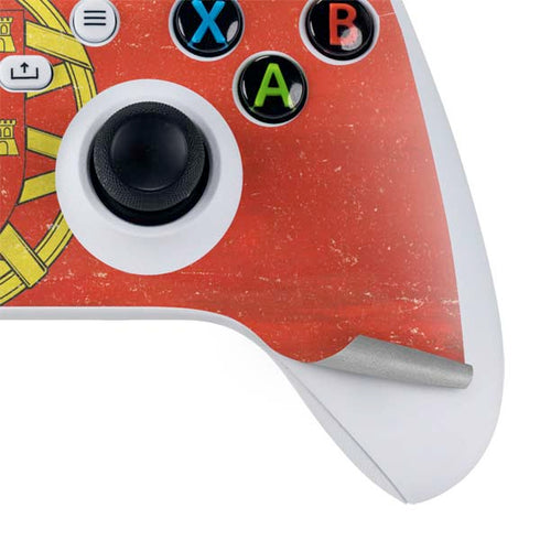 Portugal Flag Distressed Xbox Series S Controller Skin
