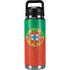 Portugal Flag Distressed YETI Rambler 26oz Bottle Skin