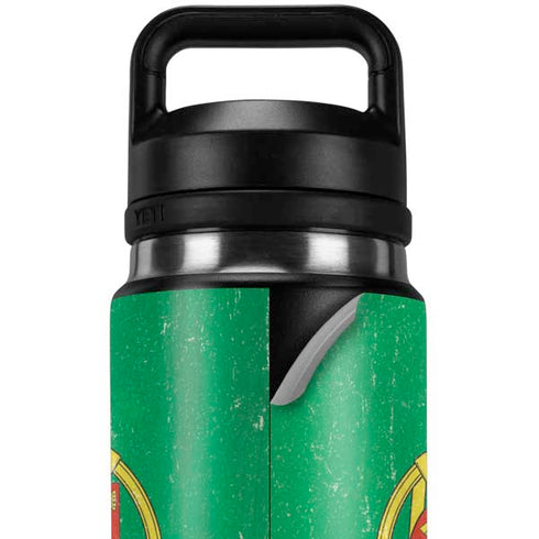 Portugal Flag Distressed YETI Rambler 26oz Bottle Skin