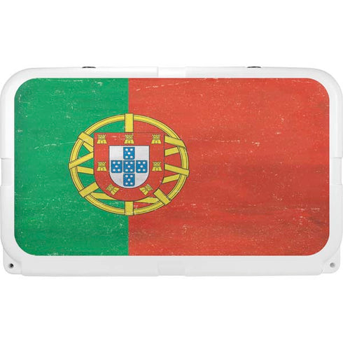 Portugal Flag Distressed YETI Tundra 45 Hard Cooler Skin