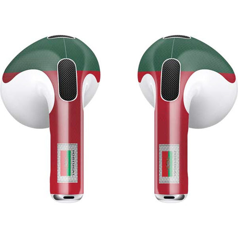 Portugal Soccer Flag Apple AirPods (3rd Gen 2021) Skin