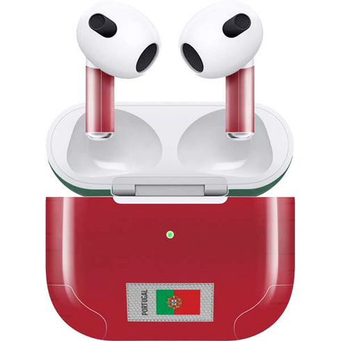 Portugal Soccer Flag Apple AirPods (3rd Gen 2021) Skin