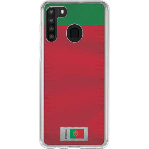 Portugal Soccer Flag Galaxy A21 Clear Case
