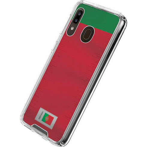 Portugal Soccer Flag Galaxy A30 Clear Case