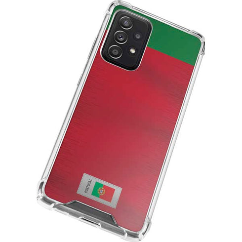 Portugal Soccer Flag Galaxy A72 5G Clear Case