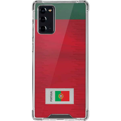 Portugal Soccer Flag Galaxy Note20 5G Clear Case
