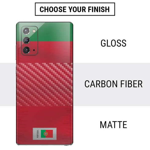 Portugal Soccer Flag Galaxy Note20 5G Skin