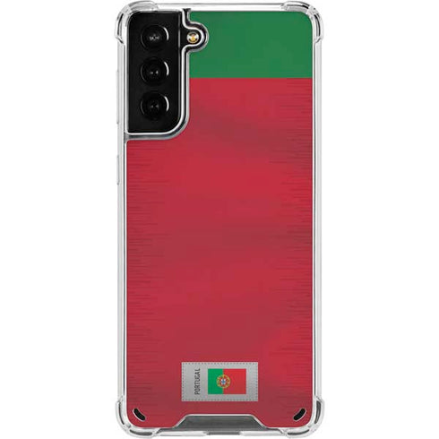Portugal Soccer Flag Galaxy S21 Plus 5G Clear Case