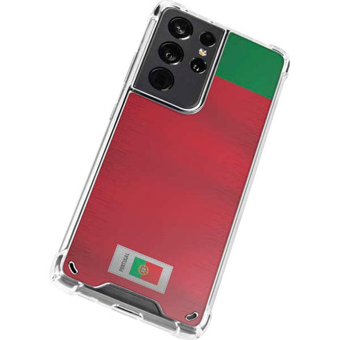Portugal Soccer Flag Galaxy S21 Ultra 5G Clear Case