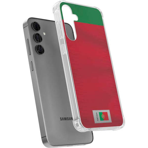 Portugal Soccer Flag Galaxy S24 Plus Clear Case