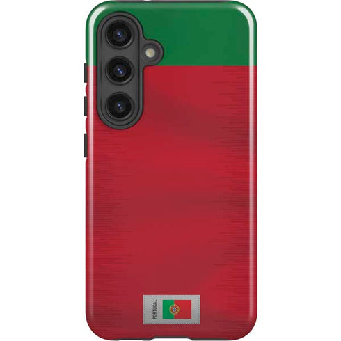Portugal Soccer Flag Galaxy S24 Plus Impact Case