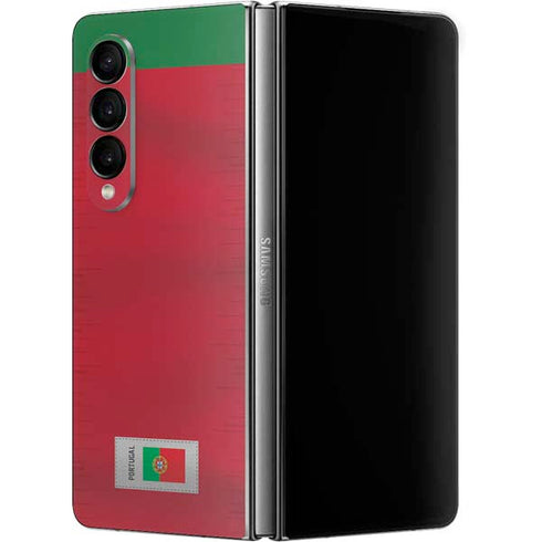 Portugal Soccer Flag Galaxy Z Fold4 5G Skin