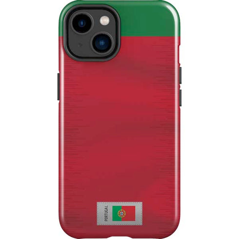 Portugal Soccer Flag iPhone 15 Plus Impact Case