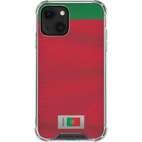 Portugal Soccer Flag iPhone 14 Plus Clear Case