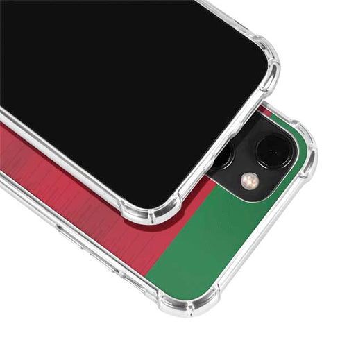 Portugal Soccer Flag iPhone 14 Plus Clear Case