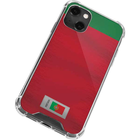 Portugal Soccer Flag iPhone 14 Plus Clear Case