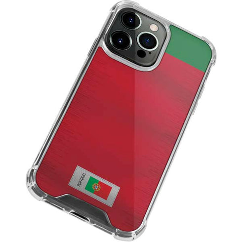 Portugal Soccer Flag iPhone 15 Pro Clear Case