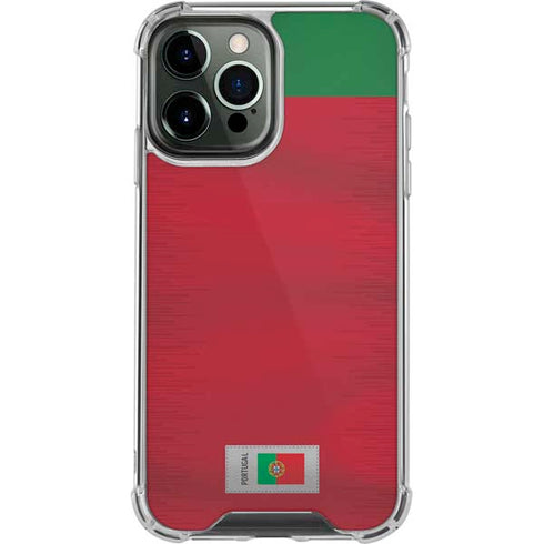 Portugal Soccer Flag iPhone 15 Pro Max Clear Case