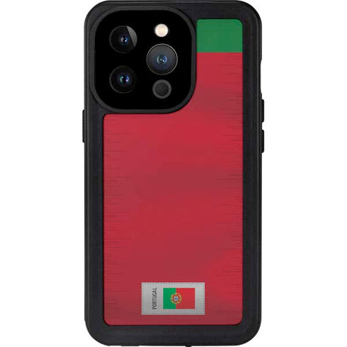 Portugal Soccer Flag iPhone 14 Pro Waterproof Case