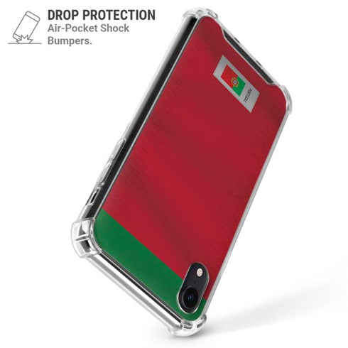 Portugal Soccer Flag iPhone XR Clear Case