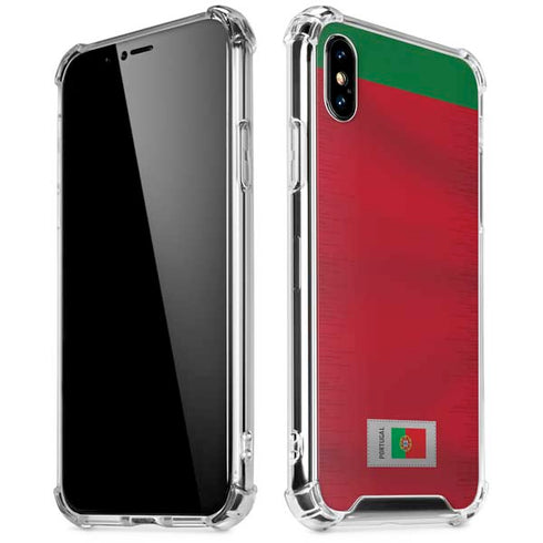 Portugal Soccer Flag iPhone XS Max Clear Case