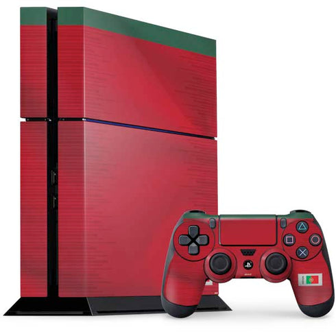 Portugal Soccer Flag PS4 Console and Controller Bundle Skin