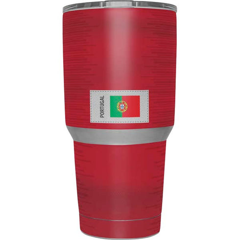 Portugal Soccer Flag Yeti 30oz Rambler Tumbler Skin