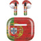 Portuguese Flag Dark Wood Apple AirPods (3rd Gen 2021) Skin