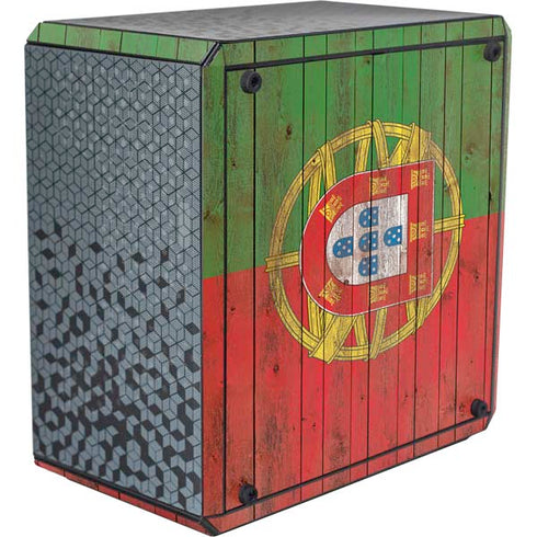 Portuguese Flag Dark Wood Cooler Master MasterBox Q300L Mini Tower Skin