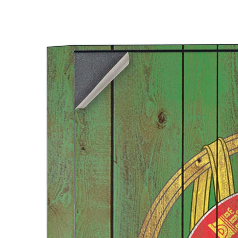 Portuguese Flag Dark Wood Corsair 4000D Tempered Glass Mid-Tower ATX Case Skin