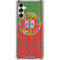 Portuguese Flag Dark Wood Galaxy A14 5G Clear Case