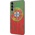 Portuguese Flag Dark Wood Galaxy A14 5G Skin