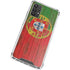 Portuguese Flag Dark Wood Galaxy A32 5G Clear Case