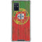 Portuguese Flag Dark Wood Galaxy A71 5G Clear Case