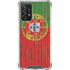 Portuguese Flag Dark Wood Galaxy A72 5G Clear Case