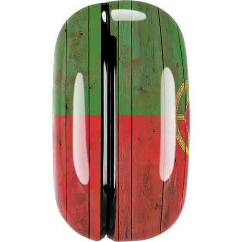 Portuguese Flag Dark Wood Galaxy Buds Live Skin