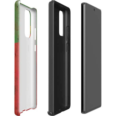 Portuguese Flag Dark Wood Galaxy Note20 5G Pro Case