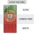 Portuguese Flag Dark Wood Galaxy Note20 5G Skin