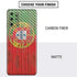 Portuguese Flag Dark Wood Galaxy S20 Plus Skin