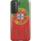 Portuguese Flag Dark Wood Galaxy S21 5G Pro Case