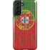 Portuguese Flag Dark Wood Galaxy S21 FE Pro Case